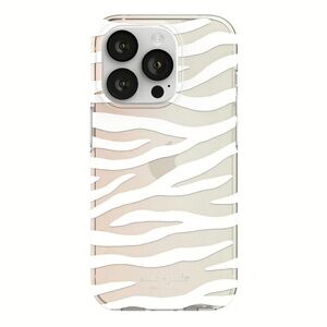 Kate Spade iPhone 14 Pro Max Clear and White Zebra Phone Case